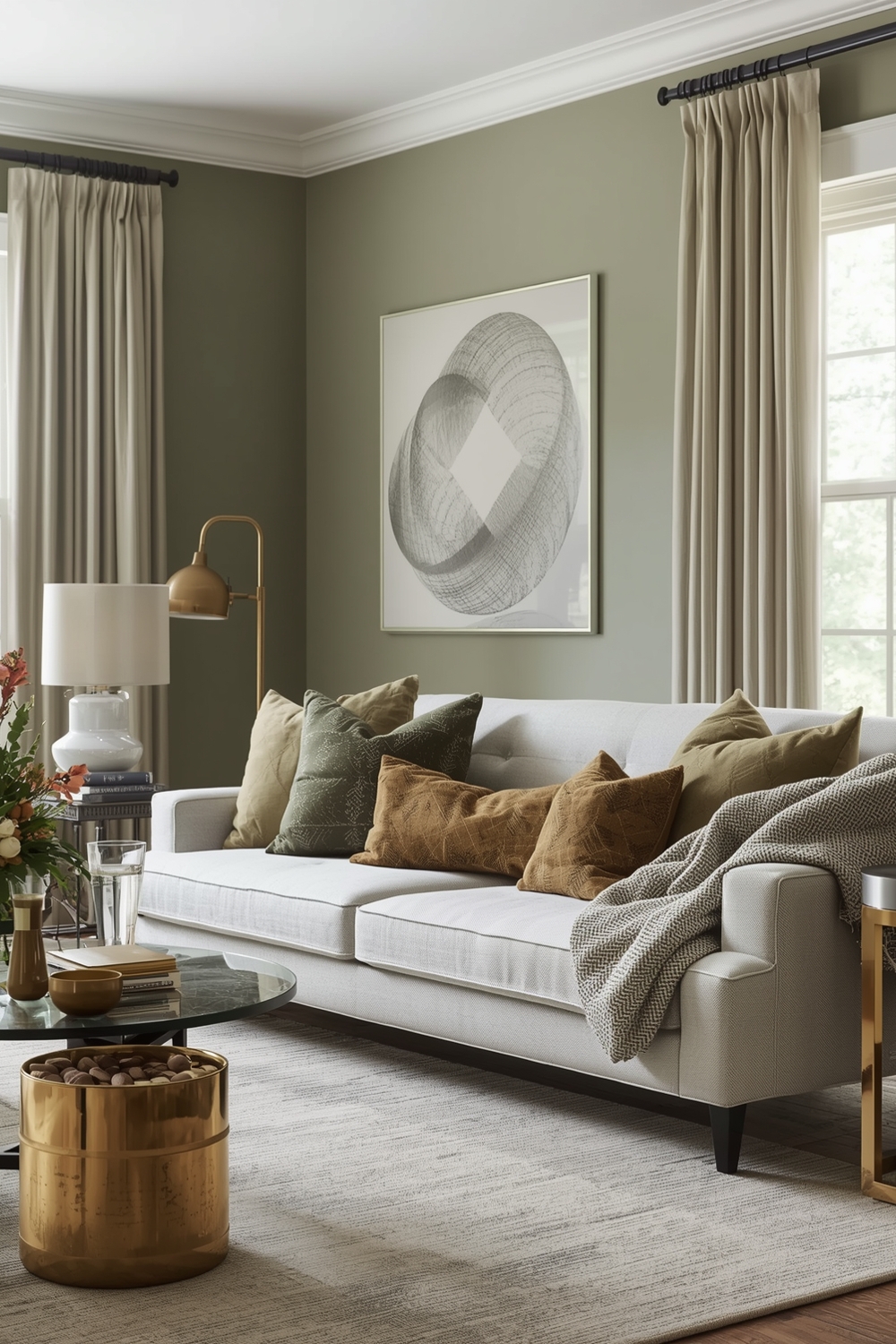 Using Metals With Olive Green