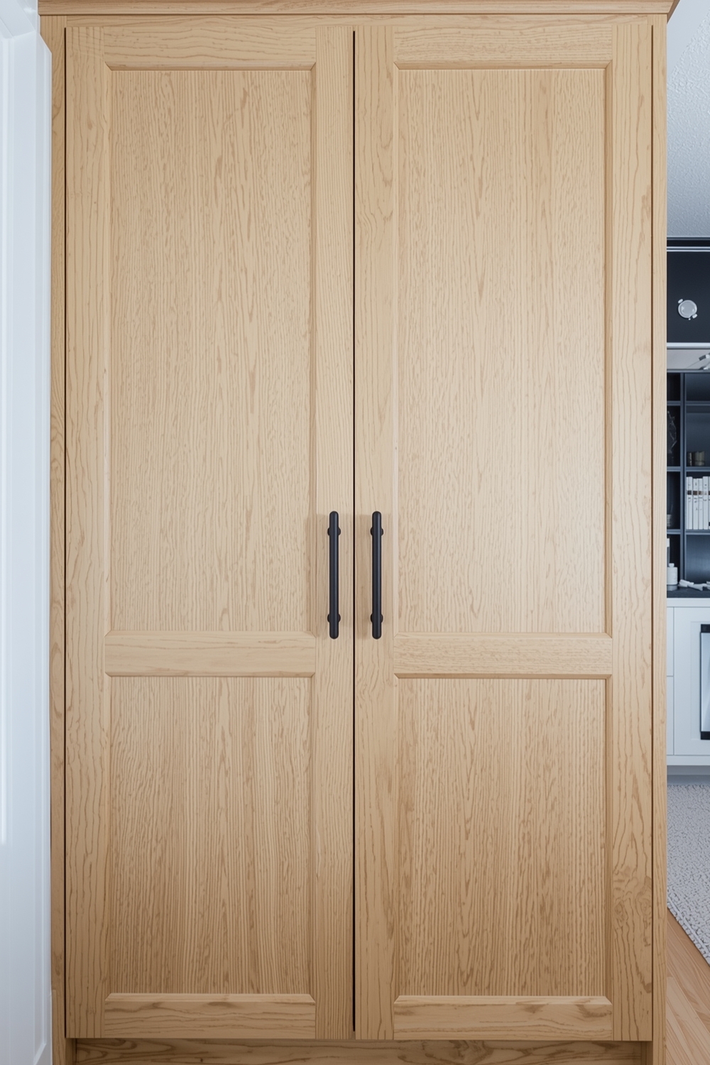 White Oak Cabinet Hardware Ideas