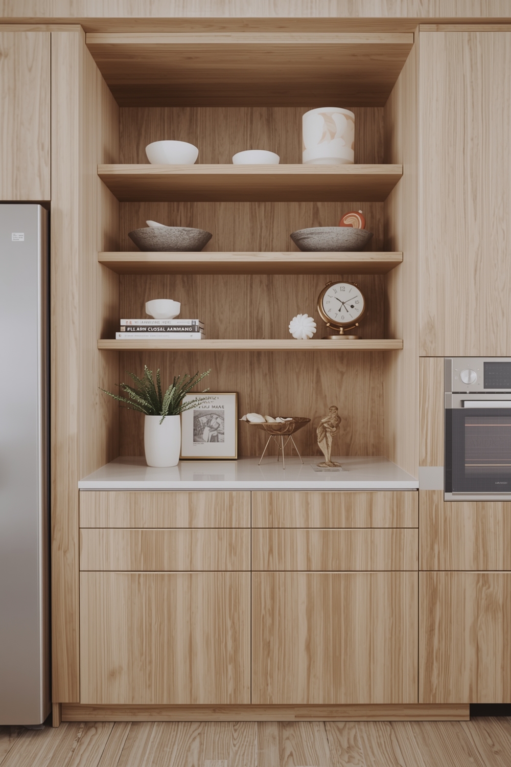 White Oak Cabinet Ideas for Small Spaces