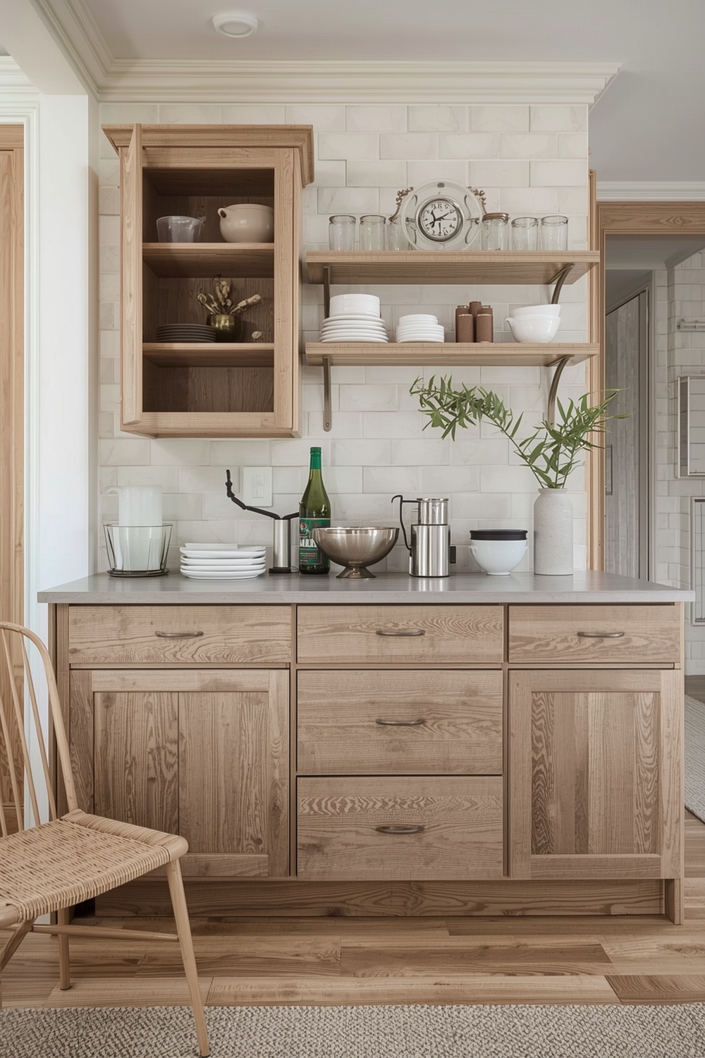 White Oak Cabinet Layouts That Maximize Function