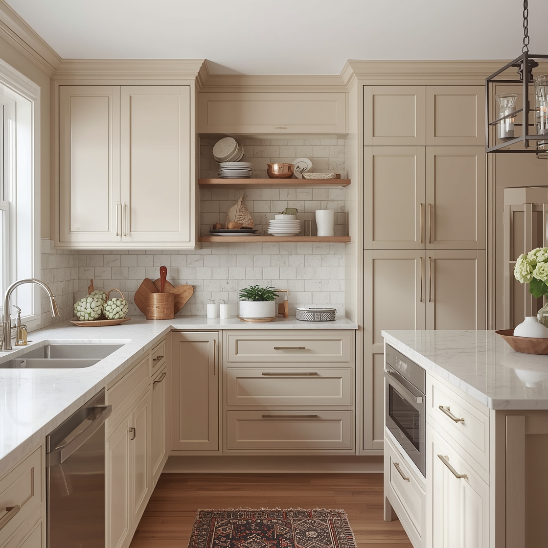 beige kitchen cabinet inspiration