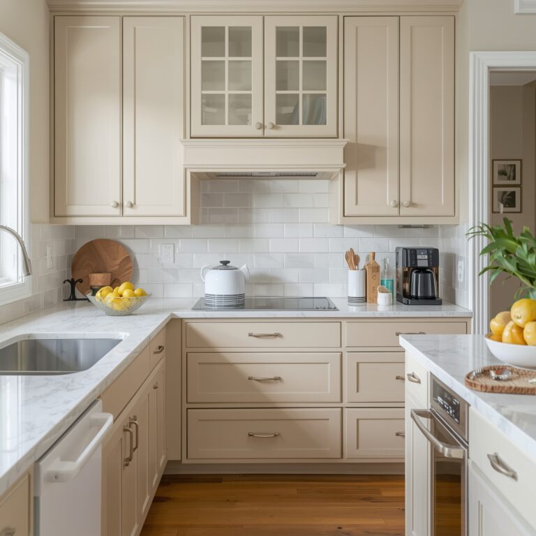 beige kitchen cabinet inspiration
