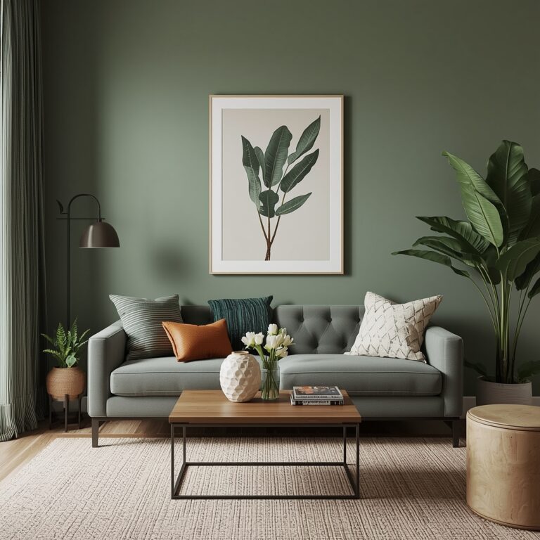 colours that go with sage green home decor