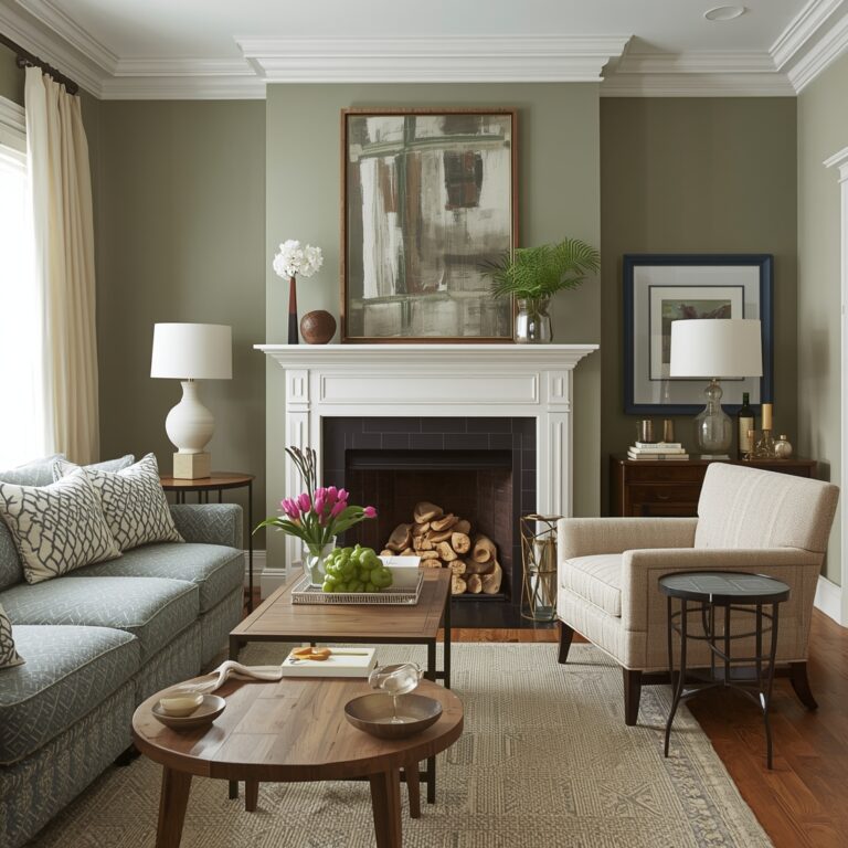 colours that go with sage green home decor