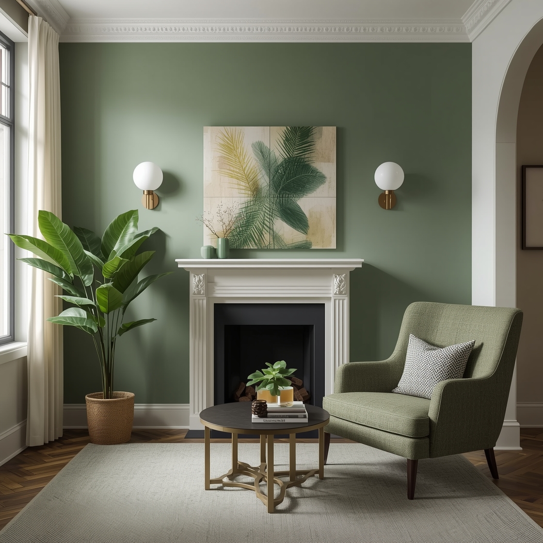 colours that go with sage green home decor