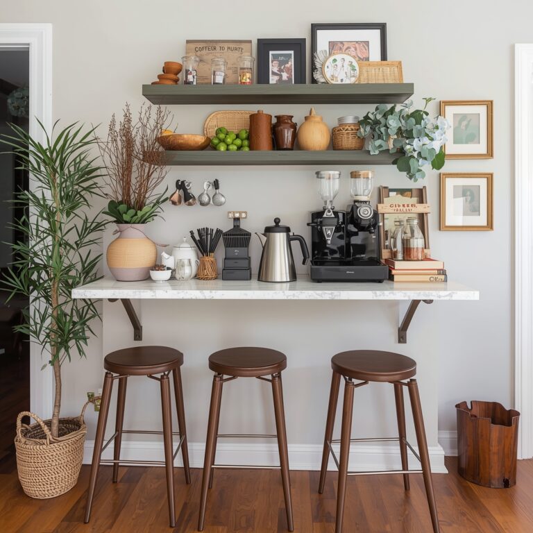 creative home coffee bar setup inspiration