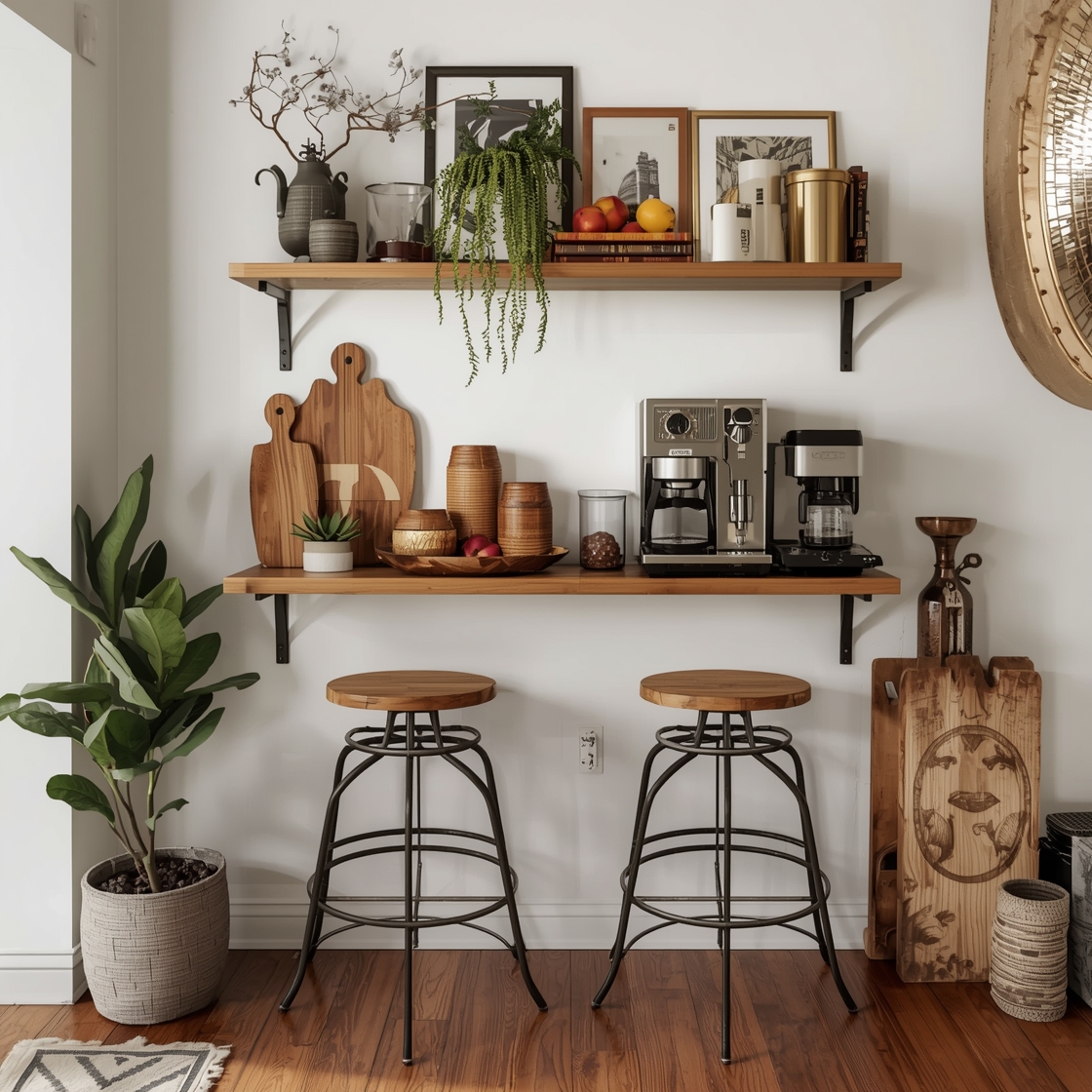 creative home coffee bar setup inspiration