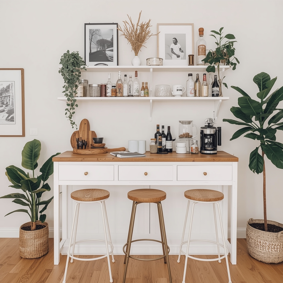 creative home coffee bar setup inspiration