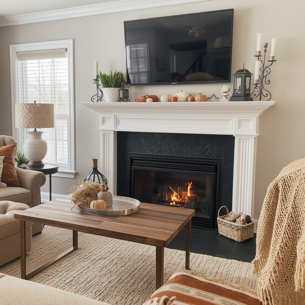 fall living room decor
