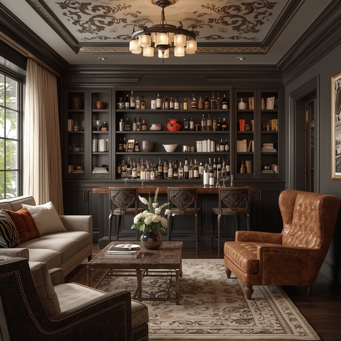 home whiskey lounge bar room