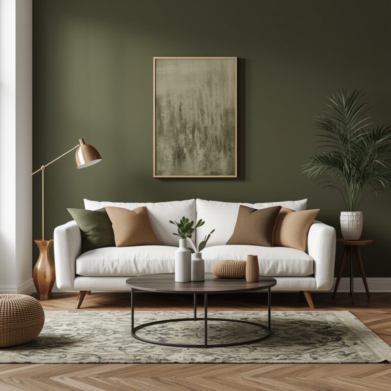 olive green colour combos for home decor