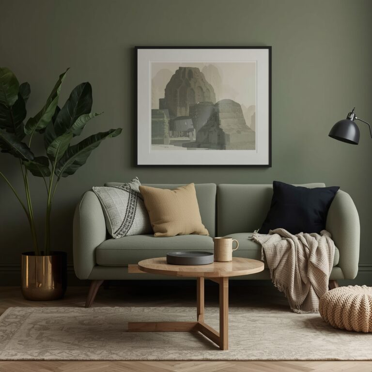olive green colour combos for home decor