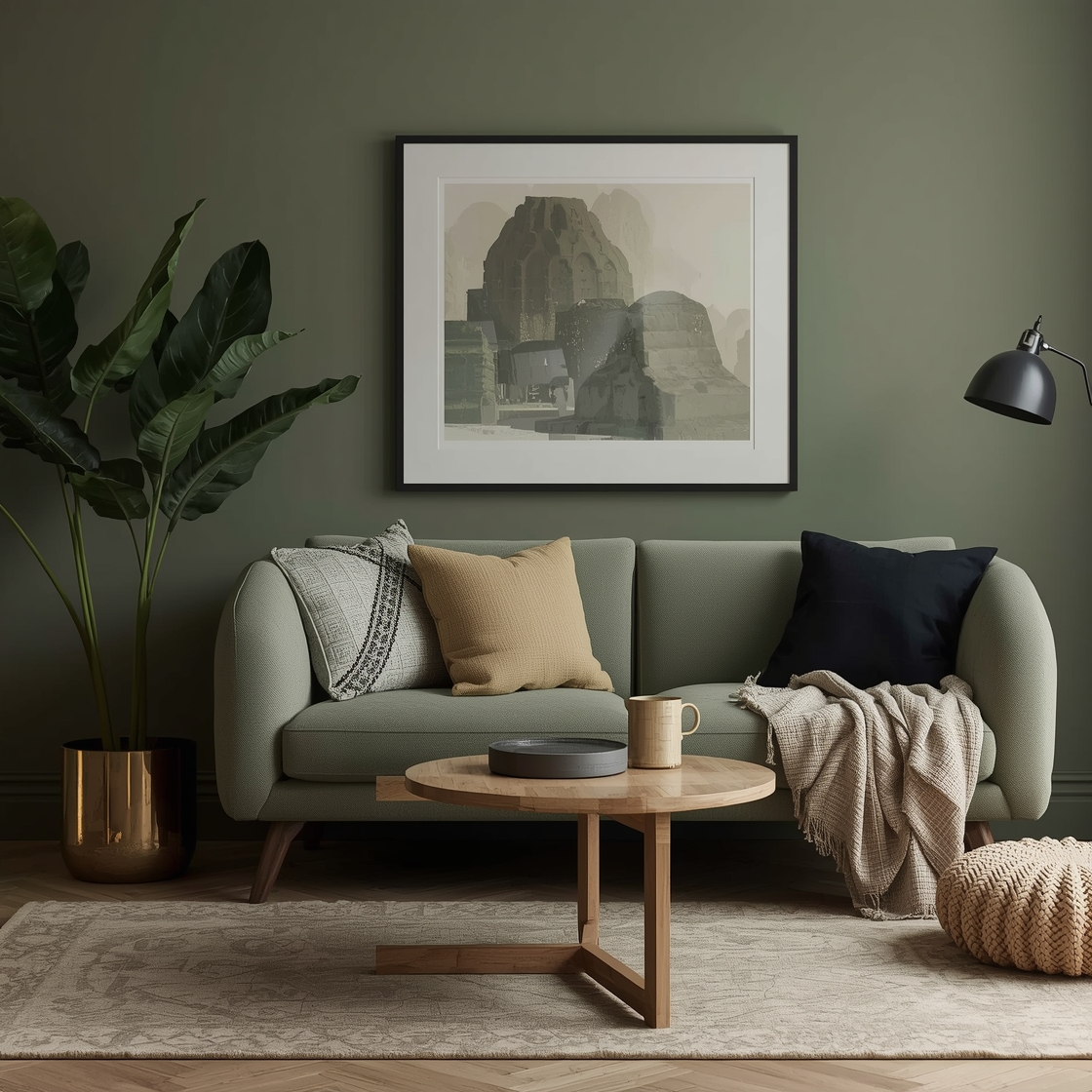 olive green colour combos for home decor