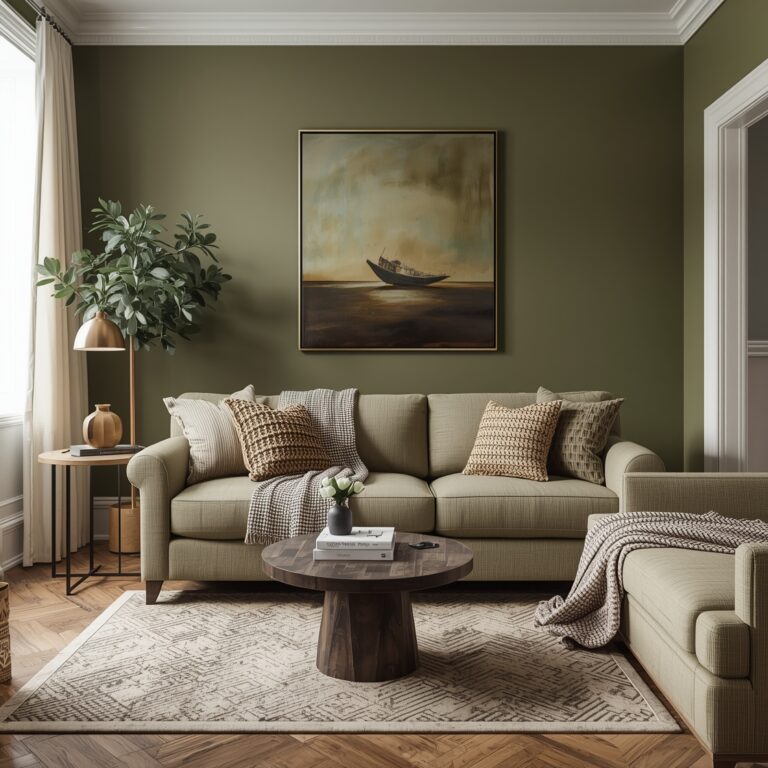 olive green colour combos for home decor