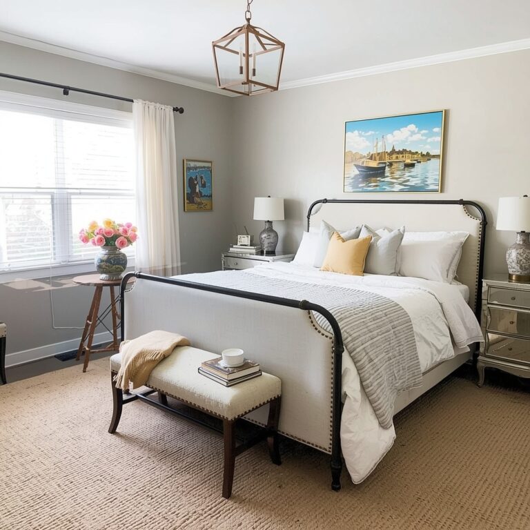 vintage farmhouse bedroom decor inspiration