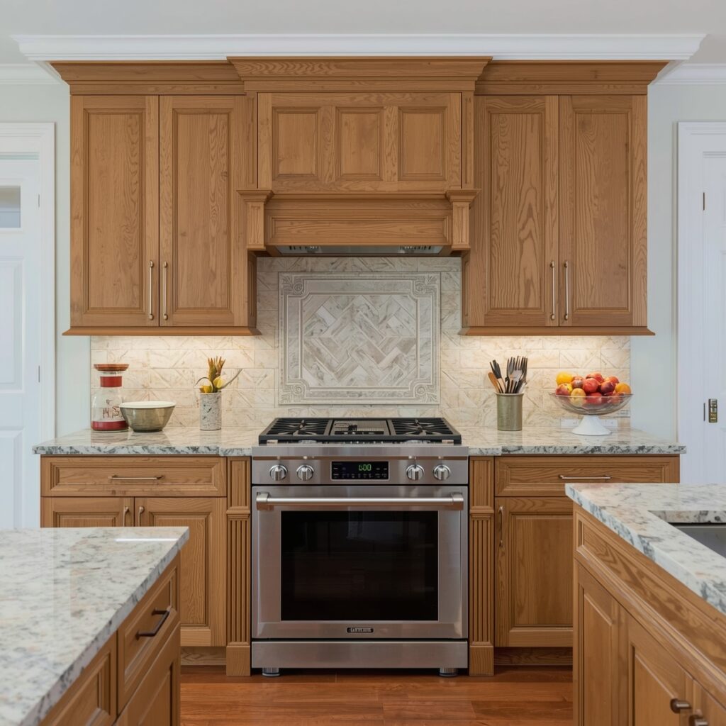 white oak kitchen cabinets designs