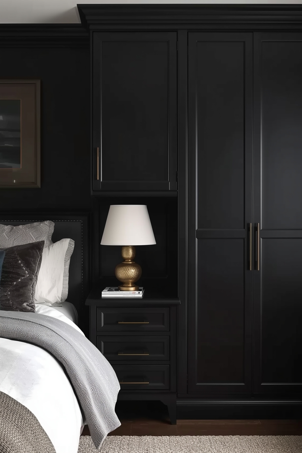 Black Bedroom Storage Ideas