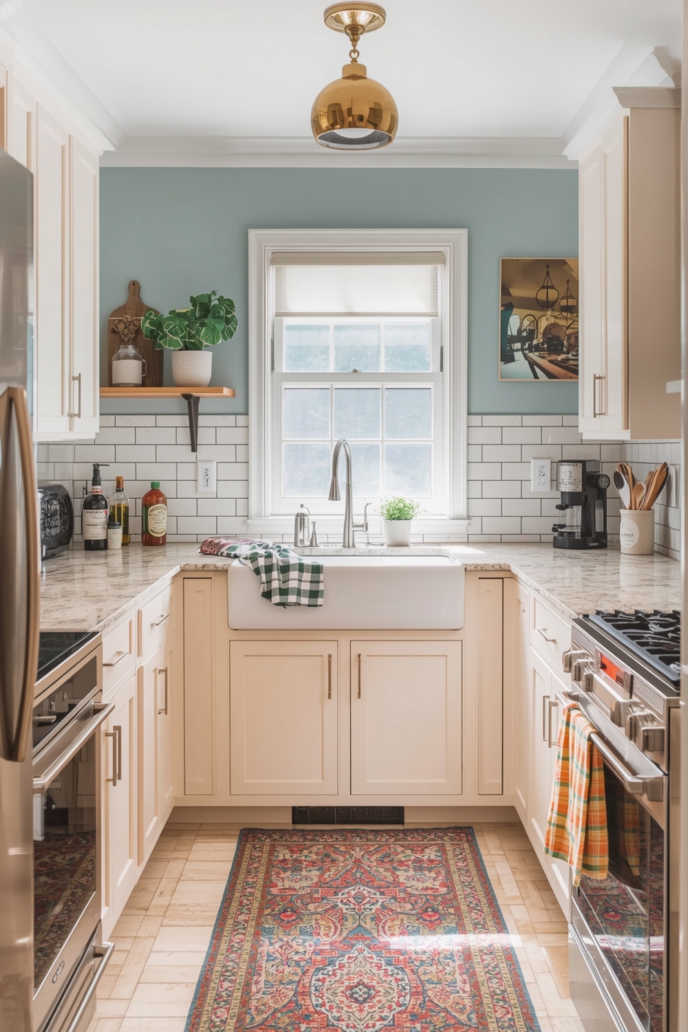 Color Accents in Small Kitchens