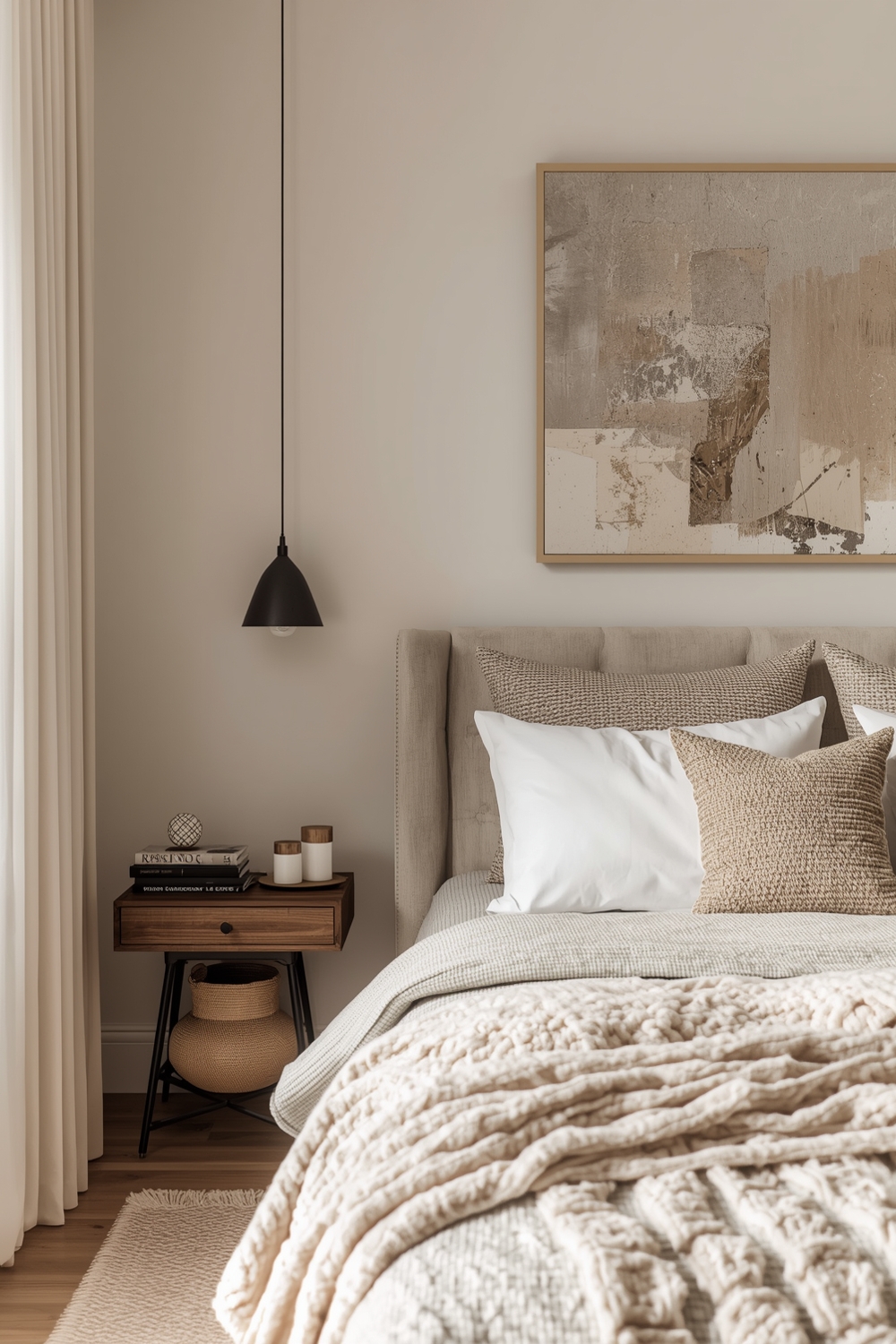 Layered Textures in Neutral Bedrooms