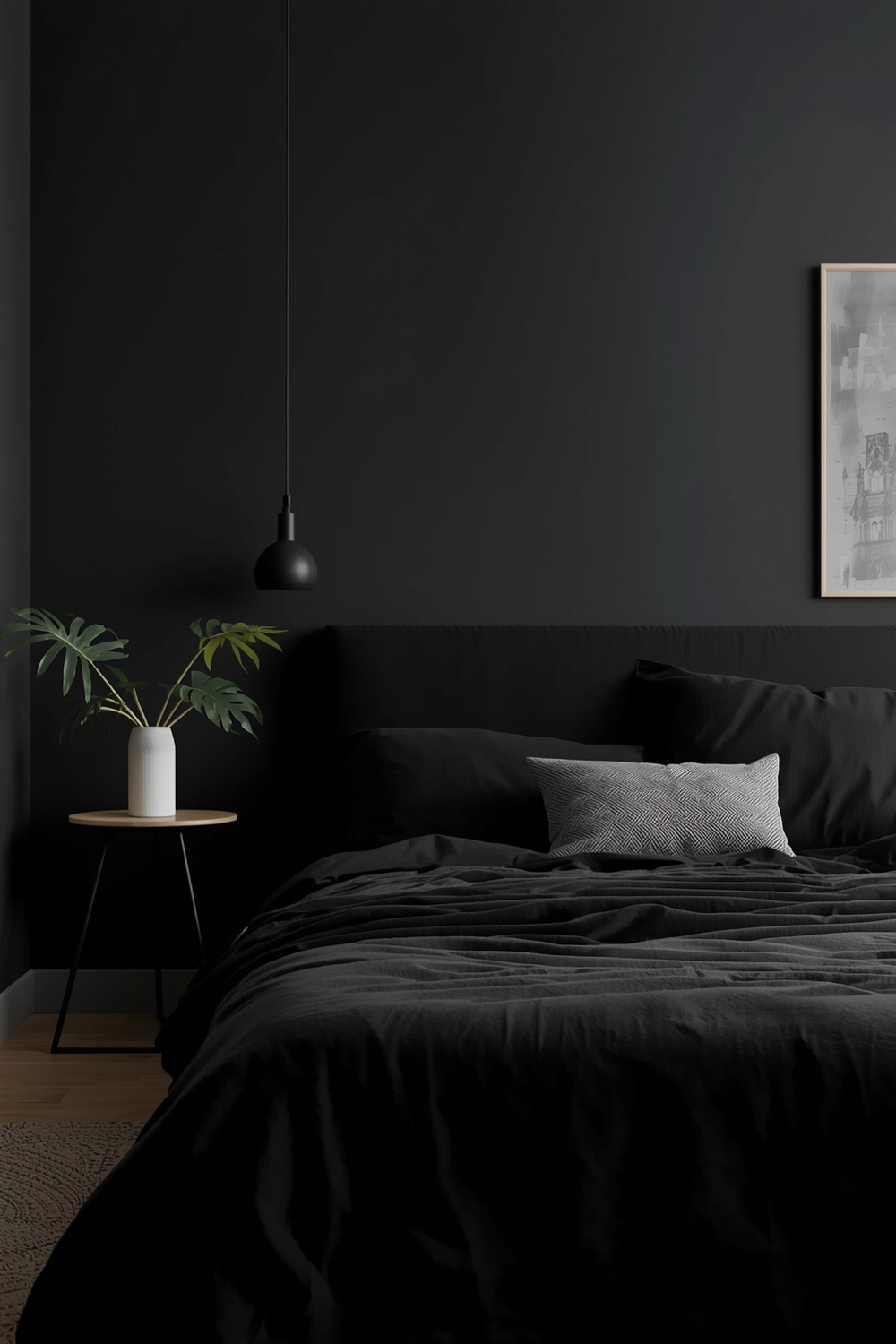 Minimalist Black Bedroom Hacks