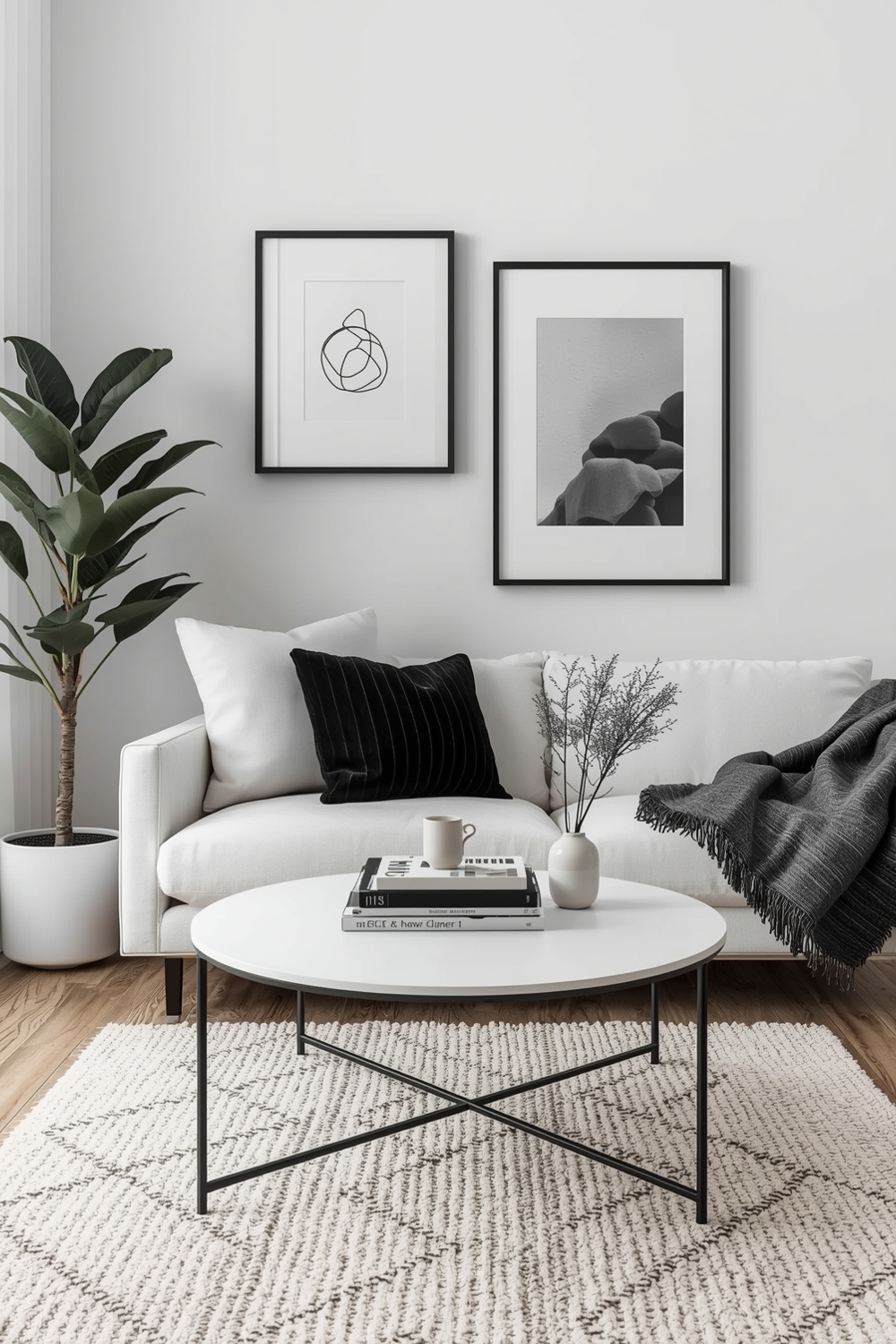 Minimalist Black & White Styling