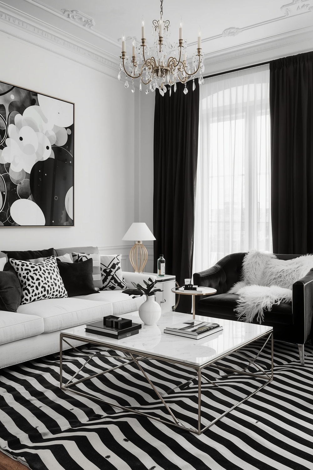 Mixing Black & White Elegantly