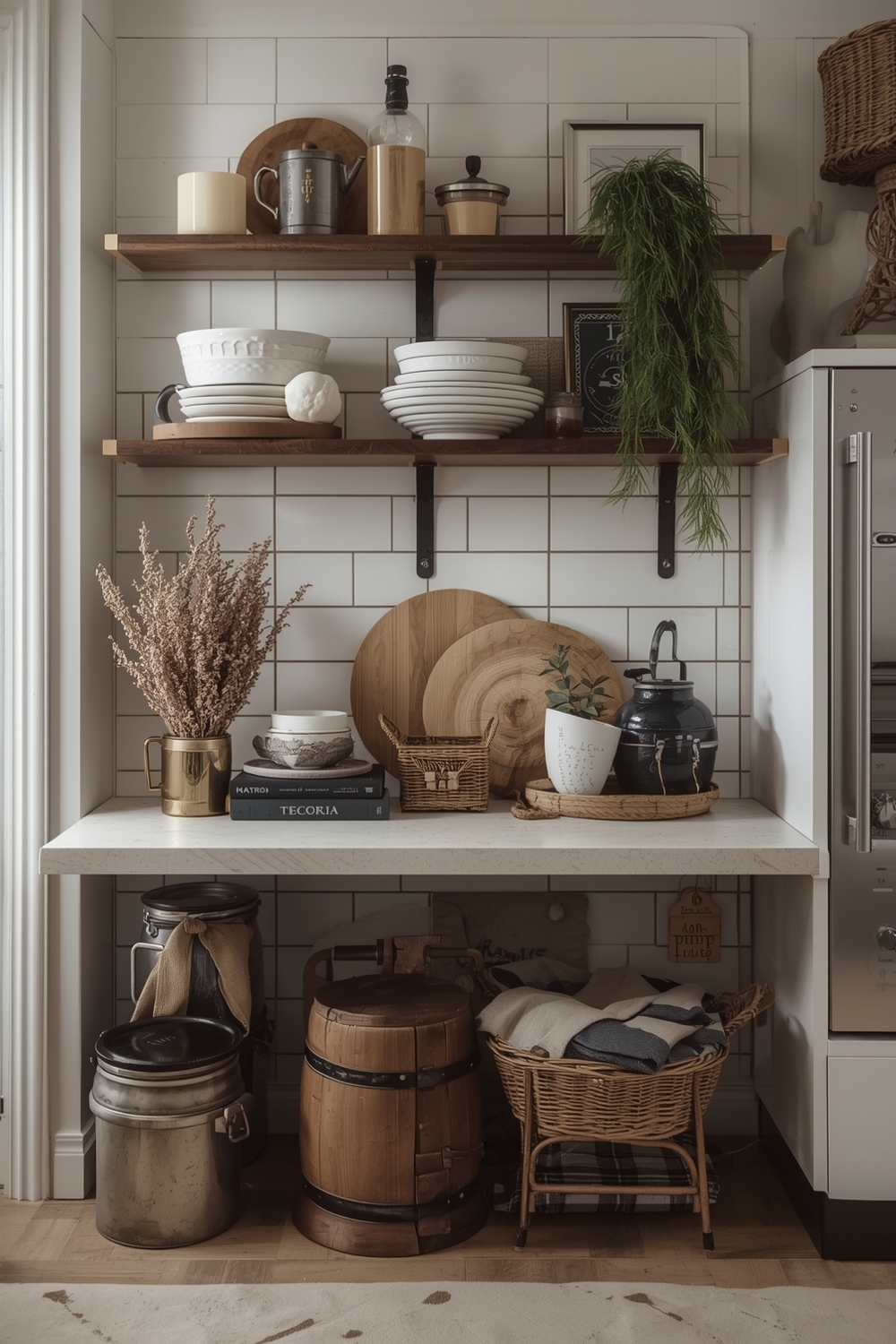 Seasonal Small Kitchen Styling