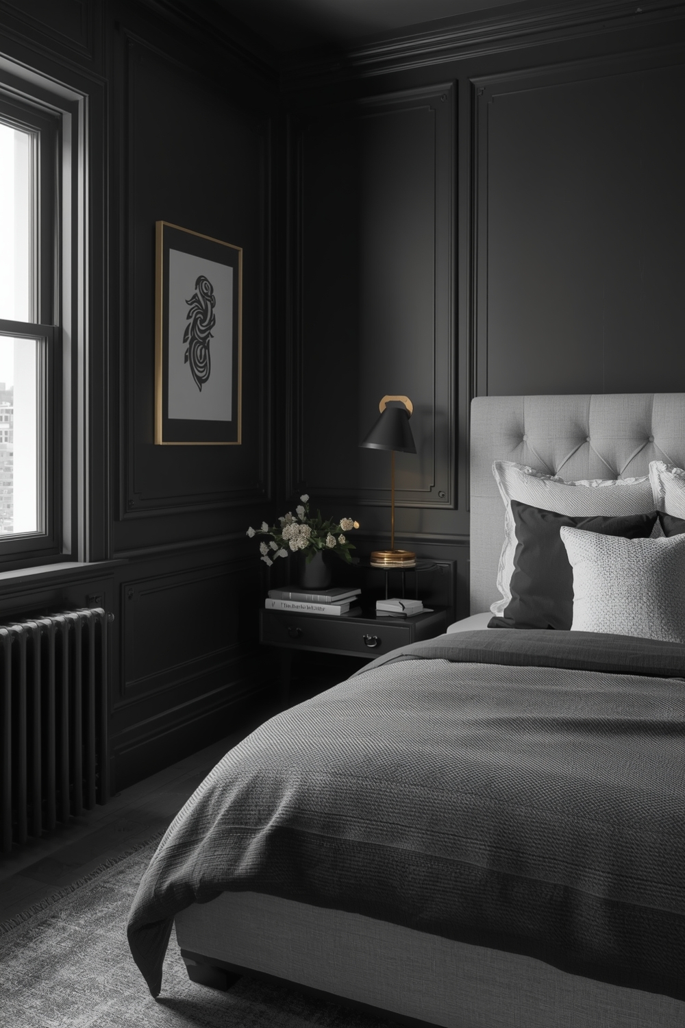 Styling Small Black Bedrooms